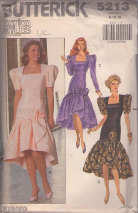 Butterick 5213 Vintage 90's Sewing Pattern Special Occasion Dress, Hi – MOMSPatterns Vintage Sewing
