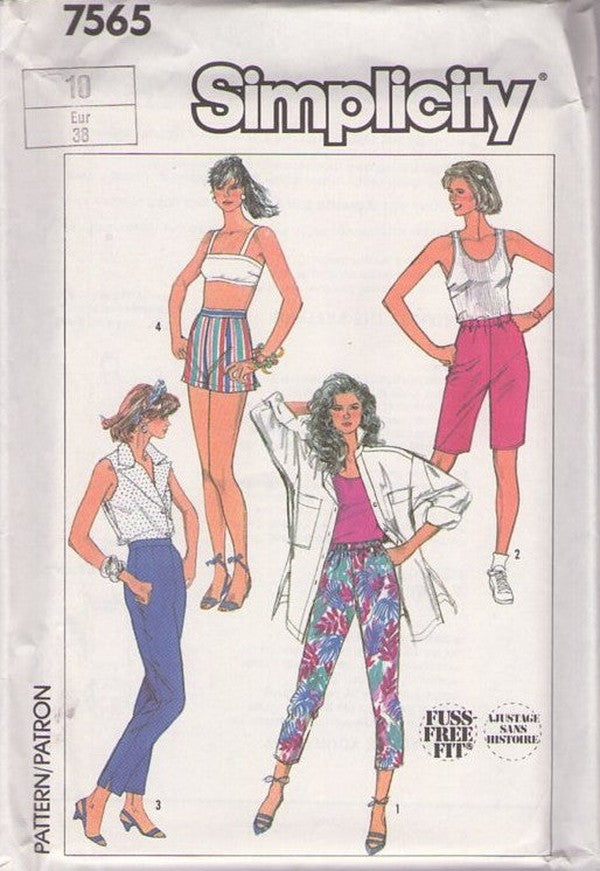 Simplicity 7565 Vintage 60's Sewing Pattern Girl's Dress Set, Pollyanna Puff Sleeve Tent Dress, Pin Tucks Mod Mini Dress, 3 Styles Size 4
