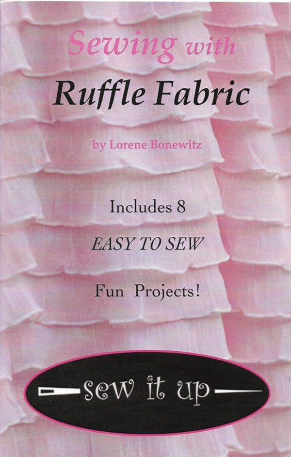 Sew It Up Retro 2013 Sewing Pattern Sewing With Ruffle Fabric by Lorene Bonewitz, 8 Easy To Sew Fun Projects Basic Skirt, Dress, Petticoat Skirt Any Size