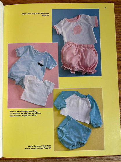 Simplicity Baby Book Vintage 80's Sewing Pattern How To Make Everything a Baby Needs, Magazine Booklet for Layette, Play, Outerwear, Toys, Nursery
