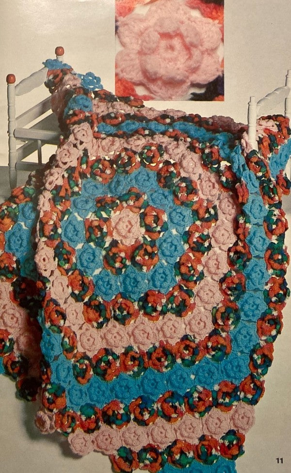 Coats & Clark's Book No 261 Vintage 70's Crochet Pattern Booklet, Granny Square Shawl, Jacket, Coat, Vest, Blanket, Halter Top MORE