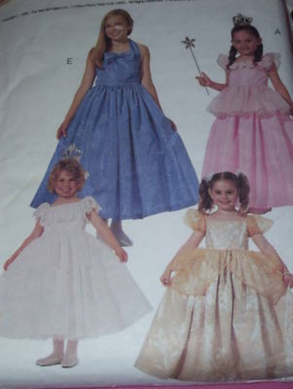 McCall's 6794 Vintage 90's Sewing Pattern Girls' Genie Princess Costume Set, Belles of the Ball, Jasmine Gypsy Styles Size 5-6