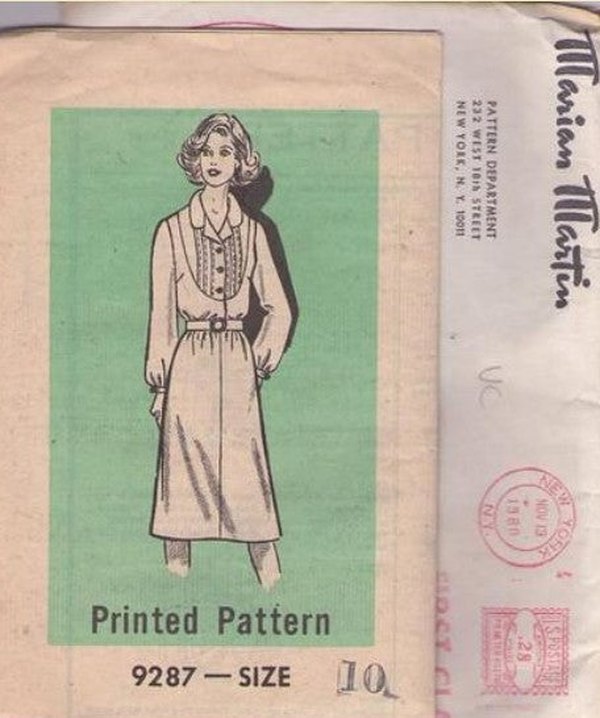 Mail Order 9287 Vintage 80's Sewing Pattern Secretary Dress, Party Sty – MOMSPatterns Vintage Sewing