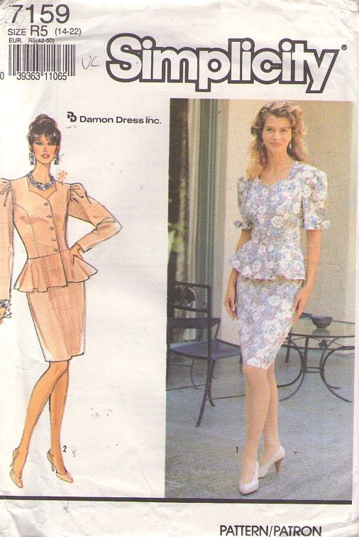 Simplicity 7159 Retro 2002 Sewing Pattern Quinceanera Dress, Debutante Formal Gown, Bridal Party Dress Size 6-12