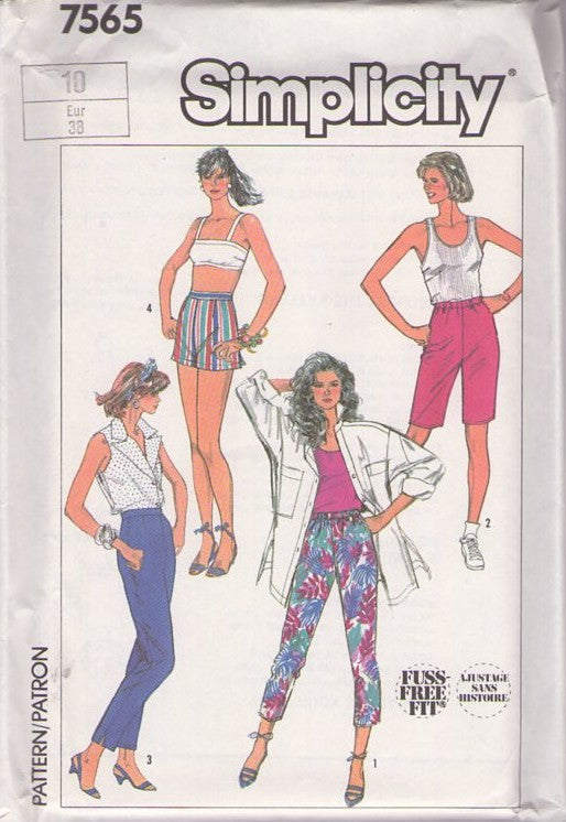 Simplicity 7565 Vintage 60's Sewing Pattern Girl's Dress Set, Pollyanna Puff Sleeve Tent Dress, Pin Tucks Mod Mini Dress, 3 Styles Size 4
